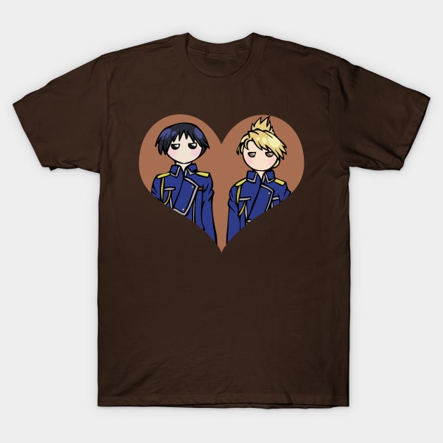 Roy and Riza - shipping dolls T-Shirt by RainytaleStudio